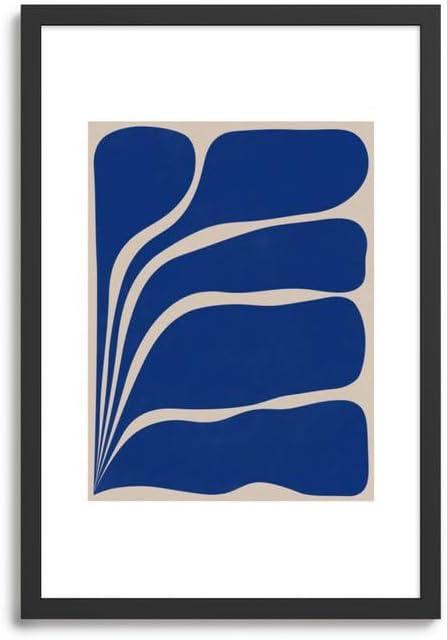 imageSociety6 Five Leaf Plant 13 Framed Art Print Modern Wall Decor by Alisa Galitsyna Framed Canvas Work of Art with GalleryQualtity Ink 8 X 10 Modern MapleClassic Black