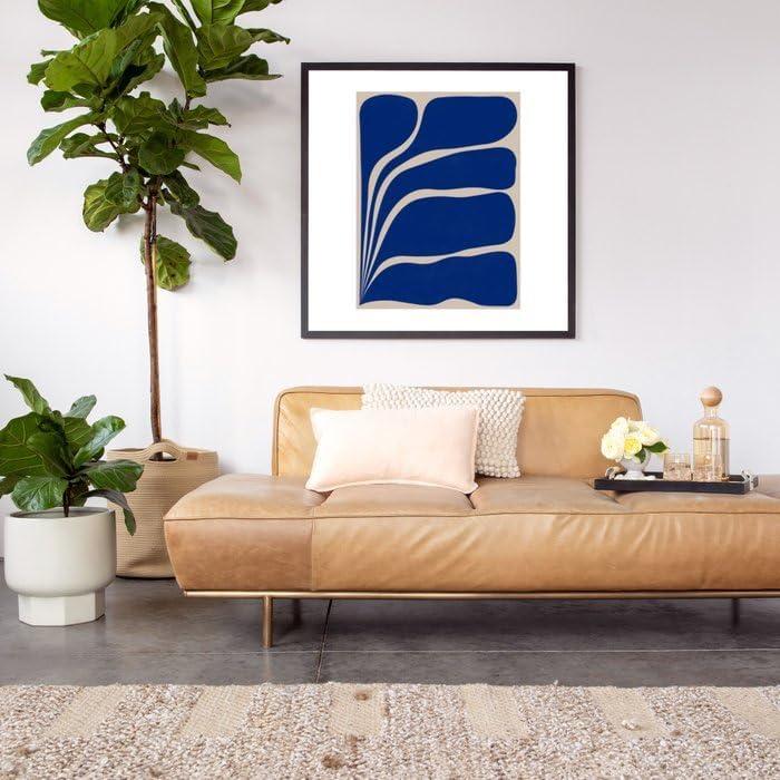 imageSociety6 Five Leaf Plant 13 Framed Art Print Modern Wall Decor by Alisa Galitsyna Framed Canvas Work of Art with GalleryQualtity Ink 8 X 10 Modern MapleClassic Black