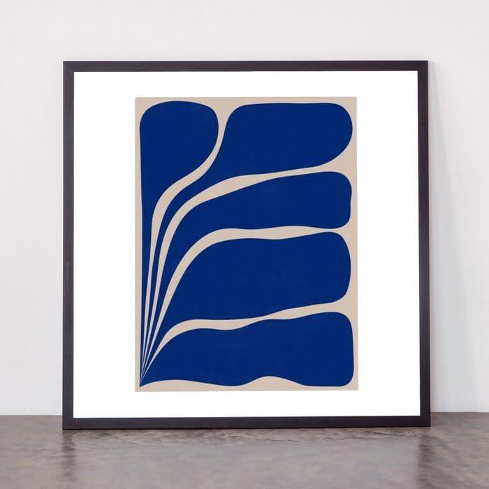 imageSociety6 Five Leaf Plant 13 Framed Art Print Modern Wall Decor by Alisa Galitsyna Framed Canvas Work of Art with GalleryQualtity Ink 8 X 10 Modern MapleClassic Black