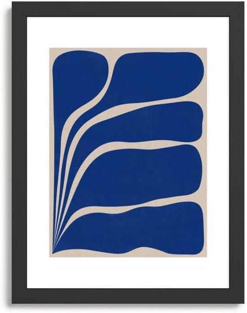 imageSociety6 Five Leaf Plant 13 Framed Art Print Modern Wall Decor by Alisa Galitsyna Framed Canvas Work of Art with GalleryQualtity Ink 8 X 10 Modern MapleClassic Black