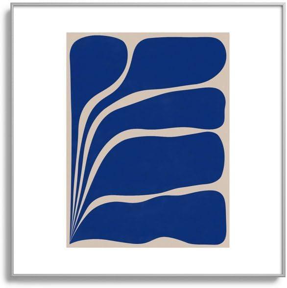 imageSociety6 Five Leaf Plant 13 Framed Art Print Modern Wall Decor by Alisa Galitsyna Framed Canvas Work of Art with GalleryQualtity Ink 8 X 10 Modern MapleSilver Metal