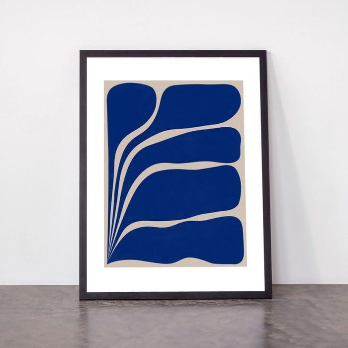 imageSociety6 Five Leaf Plant 13 Framed Art Print Modern Wall Decor by Alisa Galitsyna Framed Canvas Work of Art with GalleryQualtity Ink 8 X 10 Modern MapleClassic Black