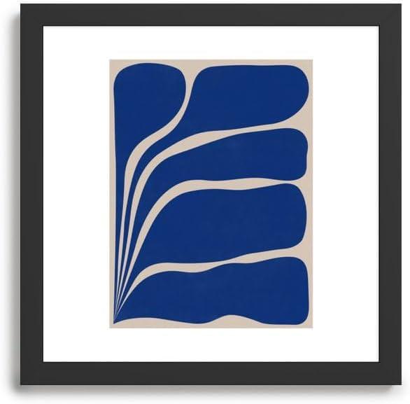 imageSociety6 Five Leaf Plant 13 Framed Art Print Modern Wall Decor by Alisa Galitsyna Framed Canvas Work of Art with GalleryQualtity Ink 8 X 10 Modern MapleClassic Black