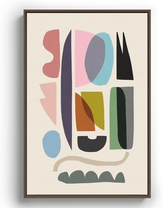 imageSociety6 Nord 5 Canvas Print Modern Wall Art by Dan Hobday Art Framed Canvas GalleryQuality Canvas with FadeResistant Ink 8 X 12 BlackWalnut