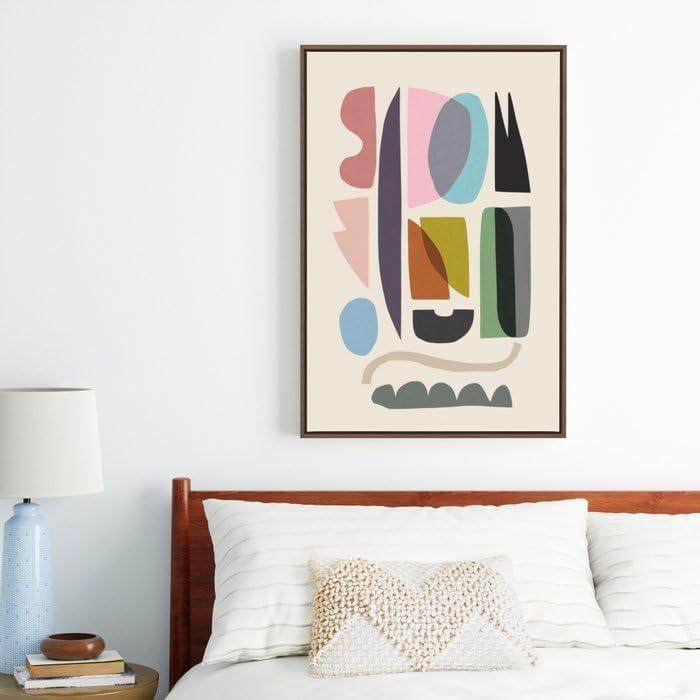 imageSociety6 Nord 5 Canvas Print Modern Wall Art by Dan Hobday Art Framed Canvas GalleryQuality Canvas with FadeResistant Ink 8 X 12 BlackWalnut