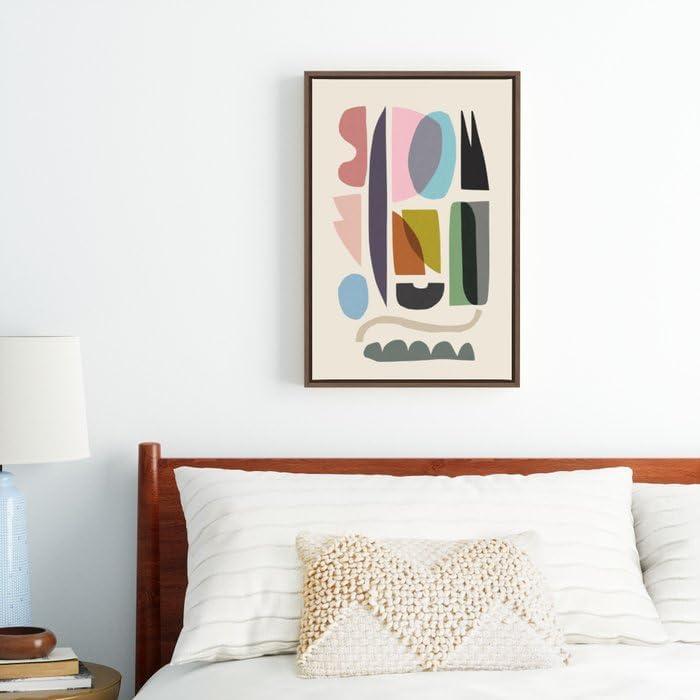 imageSociety6 Nord 5 Canvas Print Modern Wall Art by Dan Hobday Art Framed Canvas GalleryQuality Canvas with FadeResistant Ink 8 X 12 BlackWalnut