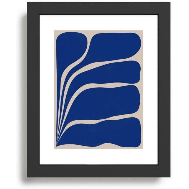 imageSociety6 Five Leaf Plant  13 Framed Art Print  Modern Wall Decor by Alisa Galitsyna  Framed Canvas Work of Art with GalleryQualtity Ink 8 X 10 Modern MapleModern Black