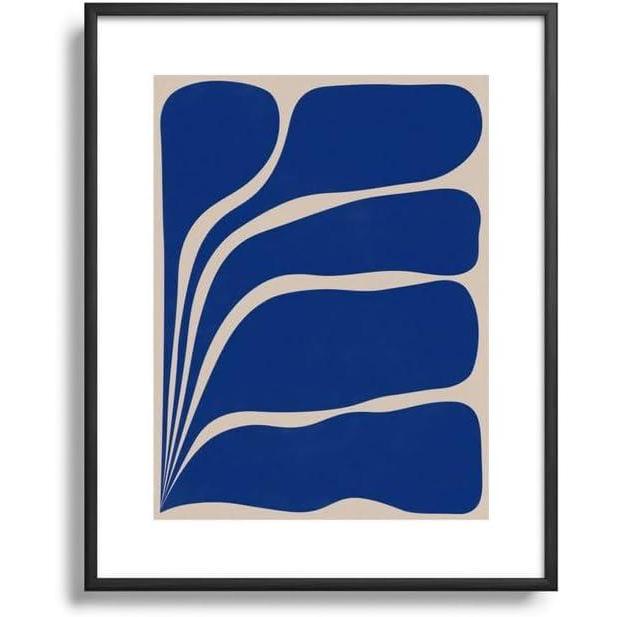 imageSociety6 Five Leaf Plant  13 Framed Art Print  Modern Wall Decor by Alisa Galitsyna  Framed Canvas Work of Art with GalleryQualtity Ink 8 X 10 Modern MapleBlack Metal