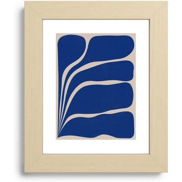 imageSociety6 Five Leaf Plant 13 Framed Art Print Modern Wall Decor by Alisa Galitsyna Framed Canvas Work of Art with GalleryQualtity Ink 8 X 10 Modern MapleClassic Maple