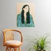 Society6 Calm Woman Poster Wall Art – Wall Decor by Sandra Poliakov – Smooth Gloss Paper, 18″ x 24″(Girl in Love)