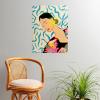 Society6 Calm Woman Poster Wall Art – Wall Decor by Sandra Poliakov – Smooth Gloss Paper, 18″ x 24″(Smiling Woman and Sunshine)
