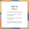 Society6 Calm Woman Poster Wall Art – Wall Decor by Sandra Poliakov – Smooth Gloss Paper, 18″ x 24″(Spring Home)