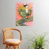 Society6 Calm Woman Poster Wall Art – Wall Decor by Sandra Poliakov – Smooth Gloss Paper, 18″ x 24″(Sun Power)