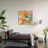 Society6 Mid Mod Summer Checkers by Ana Rut Bre Fine Art-Wood Wall Art (3′ x 3′)(Wood)