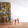 Society6 Shower Curtain – Bathroom Decor by Burcu Korkmazyurek – Extra Long Fabric Shower Curtains for Bathroom, 71″ x 74″, Floral and Birds III(Exotic Garden V)
