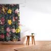 Society6 Shower Curtain – Bathroom Decor by Burcu Korkmazyurek – Extra Long Fabric Shower Curtains for Bathroom, 71″ x 74″, Floral and Birds III(Floral and Birds Pattern)