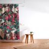 Society6 Shower Curtain – Bathroom Decor by Burcu Korkmazyurek – Extra Long Fabric Shower Curtains for Bathroom, 71″ x 74″, Floral and Birds III(Floral and Birds XIV)