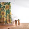 Society6 Shower Curtain – Bathroom Decor by Burcu Korkmazyurek – Extra Long Fabric Shower Curtains for Bathroom, 71″ x 74″, Floral and Birds III(Helianthus Annuus)