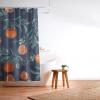 Society6 Shower Curtain – Bathroom Decor by Burcu Korkmazyurek – Extra Long Fabric Shower Curtains for Bathroom, 71″ x 74″, Floral and Birds III(Lemon and Leaf Pattern VI)