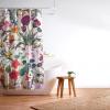 Society6 Shower Curtain – Bathroom Decor by Burcu Korkmazyurek – Extra Long Fabric Shower Curtains for Bathroom, 71″ x 74″, Floral and Birds III(Magical Garden V)
