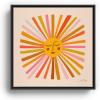 Society6 Sunshine – Retro Ochre Palette Canvas Print – Modern Wall Art by Cat Coquillette – Framed Canvas, Gallery-Quality Canvas with Fade-Resistant Ink, 10 X 10, White(Black)