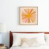 Society6 Sunshine – Retro Ochre Palette Canvas Print – Modern Wall Art by Cat Coquillette – Framed Canvas, Gallery-Quality Canvas with Fade-Resistant Ink, 10 X 10, White(Maple)