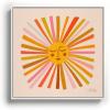 Society6 Sunshine – Retro Ochre Palette Canvas Print – Modern Wall Art by Cat Coquillette – Framed Canvas, Gallery-Quality Canvas with Fade-Resistant Ink, 10 X 10, White(White)