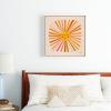 Society6 Sunshine – Retro Ochre Palette Canvas Print – Modern Wall Art by Cat Coquillette – Framed Canvas, Gallery-Quality Canvas with Fade-Resistant Ink, 10 X 10, White(White)