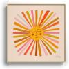 Society6 Sunshine – Retro Ochre Palette Canvas Print – Modern Wall Art by Cat Coquillette – Framed Canvas, Gallery-Quality Canvas with Fade-Resistant Ink, 10 X 10, White(Maple)