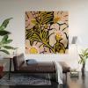 Society6 These Flowers Always Fit – Floral Illustration by Annick-Wood Wall Art (3′ x 3′)(Wood)