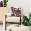 Society6 Throw Pillows with Pillow Insert – Home Decor by Burcu Korkmazyurek – Decorative Accent Pillows for Couch or Bed, 16” x 16”, Summer Botanical Garden VIII(Floral and Birds XIV)