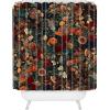 Society6 Shower Curtain – Bathroom Decor by Burcu Korkmazyurek – Extra Long Fabric Shower Curtains for Bathroom, 71″ x 74″, Exotic Garden-Night XXXI(Exotic Garden – Night XXXI)