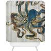 Society6 Shower Curtain – Bathroom Decor by Burcu Korkmazyurek – Extra Long Fabric Shower Curtains for Bathroom, 71″ x 74″, Exotic Garden-Night XXXI(Underwater Dream VI)