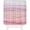 Society6 Shower Curtain – Bathroom Decor by Monika Strigel – Extra Long Fabric Shower Curtains for Bathroom, 71″ x 74″, Within The Tides – Crashing Waves Teal(Within the Tides Candy Pink)