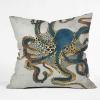 Society6 Throw Pillows with Pillow Insert – Home Decor by Burcu Korkmazyurek – Decorative Accent Pillows for Couch or Bed, 18” x 18”, Exotic Garden-Night XXI(Underwater Dream VI)
