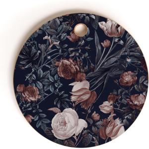 SSociety6 Bamboo Cutting Board- Kitchen Decor by Burcu Korkmazyurek – Unique Cutting Boards for Kitchen, 16″ x 10.5″ x 0.5″, Summer Botanical Garden IX(Night Forest XXV)