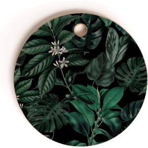 SSociety6 Bamboo Cutting Board- Kitchen Decor by Burcu Korkmazyurek – Unique Cutting Boards for Kitchen, 16″ x 10.5″ x 0.5″, Summer Botanical Garden IX(Tropical Garden)