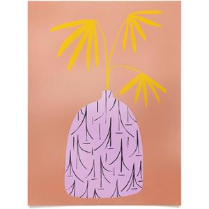 Society6 Calm Woman Poster Wall Art – Wall Decor by Sandra Poliakov – Smooth Gloss Paper, 18″ x 24″(Still Life Summer)