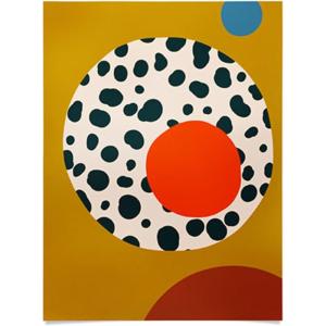 Society6 Calm Woman Poster Wall Art – Wall Decor by Sandra Poliakov – Smooth Gloss Paper, 18″ x 24″(Still Life With an Apple)