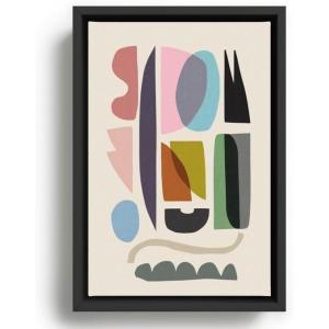 Society6 Nord 5 Canvas Print – Modern Wall Art by Dan Hobday Art – Framed Canvas, Gallery-Quality Canvas with Fade-Resistant Ink, 8 X 12, Black(Black)