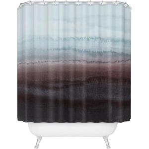 Society6 Shower Curtain – Bathroom Decor by Monika Strigel – Extra Long Fabric Shower Curtains for Bathroom, 71″ x 74″, Within The Tides – Crashing Waves Teal(Within the Tides Akureyri)