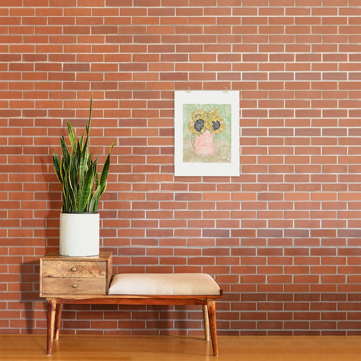 imageSociety6 Nautical Striped Vase of Flowers Art Print Wall Decor by Lara Lee Meintjes Custom Trimmed Modern Wall Art Prints for Framing 18 x 24Fall Sunflower Bouquet in Pitcher Offset