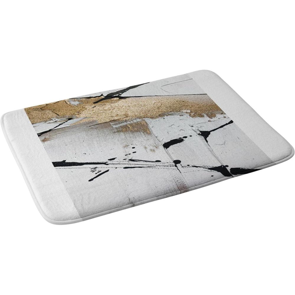 imageSociety6 Bath Mat  Bathroom Decor by Alyssa Hamilton  NonSlip Memory Foam Bathroom Rugs Soft Microfiber Machine Washable 21 x 34 Moving Mountains 2Timeless 2