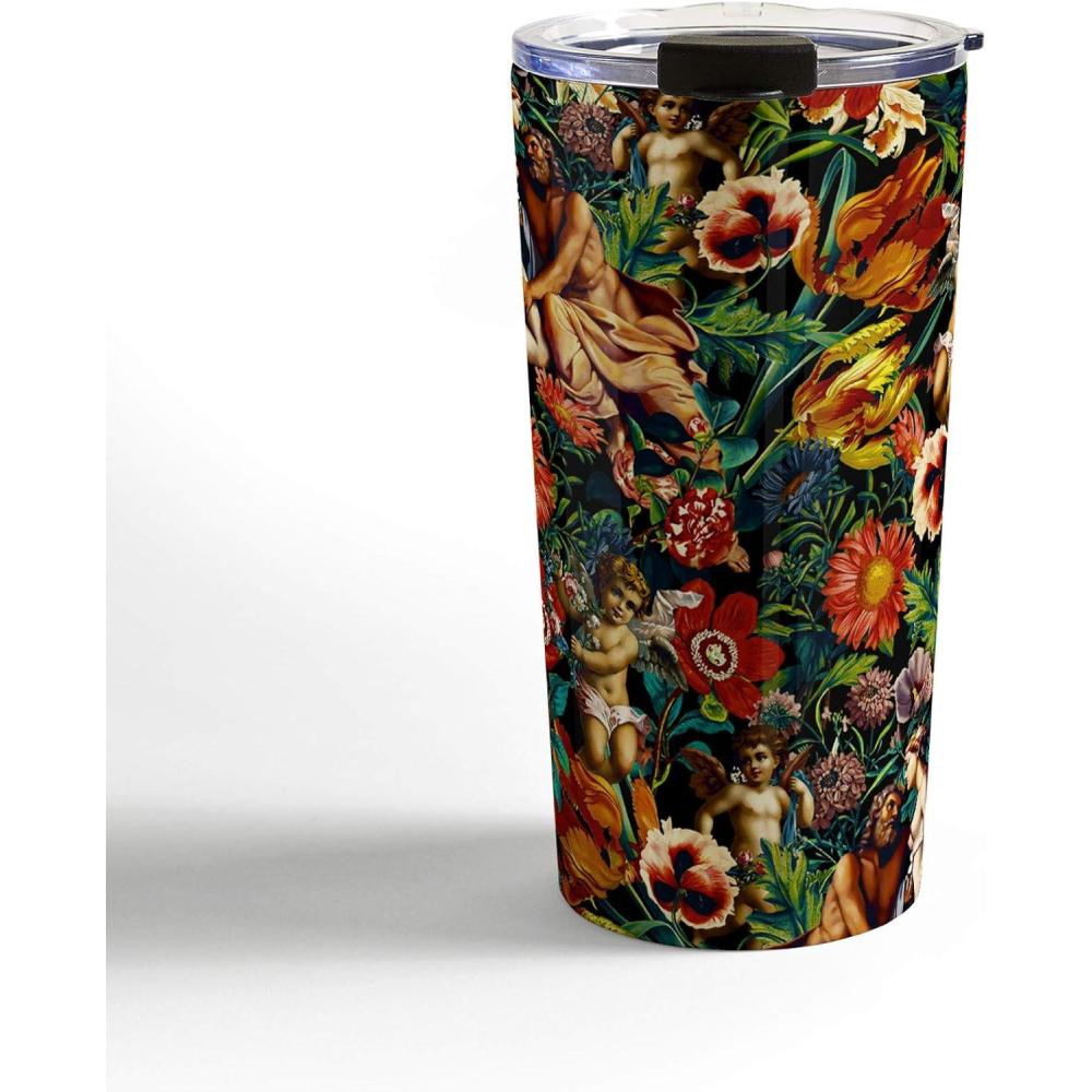 imageSociety6 Burcu Korkmazyurek Birds and Snakes Travel Mug 20oz Birds and SnakesHera and Zeus Garden