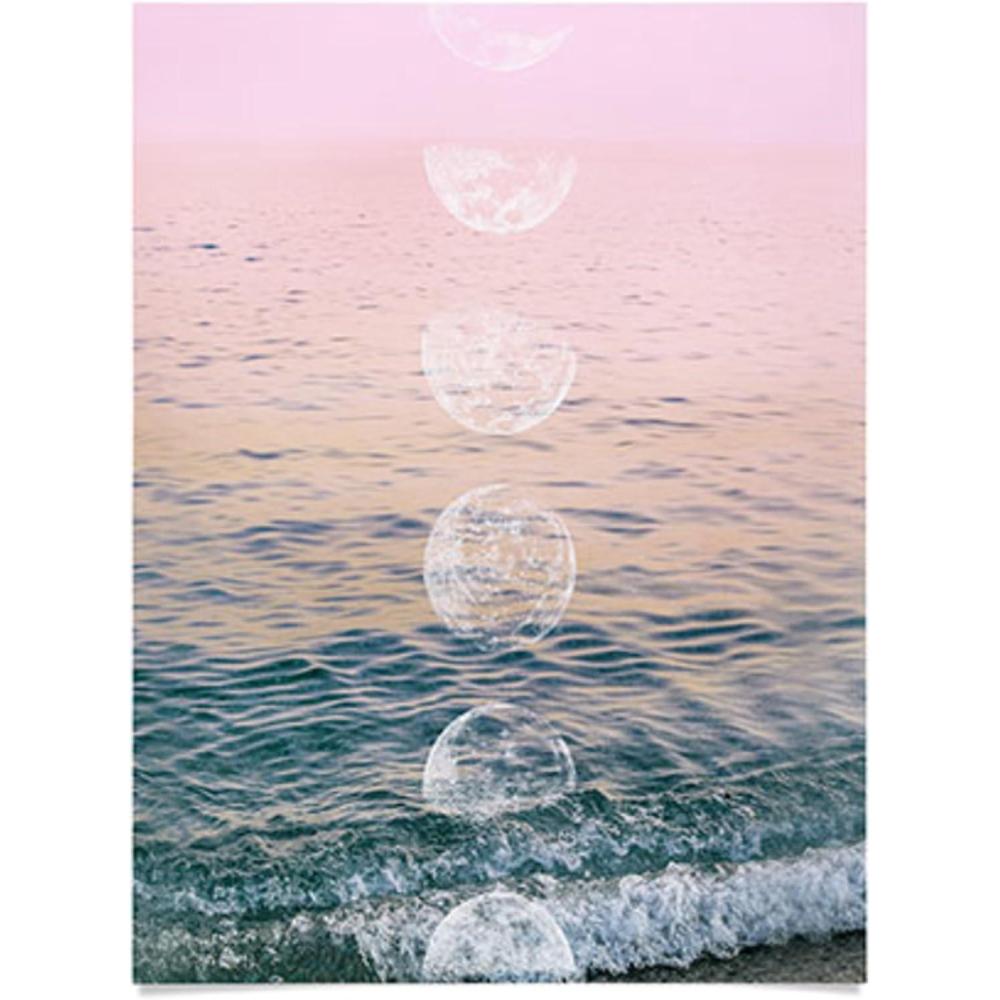 imageSociety6 Emanuela Carratoni Boho Chevron Poster 18x24Moontime on the Beach