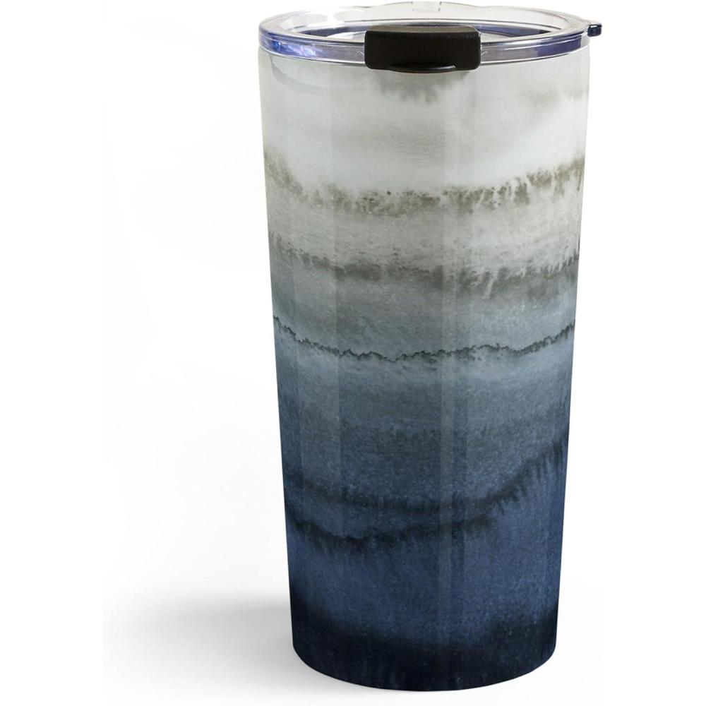 imageSociety6 Travel Mug  Insulated Coffee Mugs with Lids by Monika Strigel  20 oz Reusable Coffee Cup DoubleWall Vacuum Insulated Coffee Tumbler Within The Tides  Rose To GreyWithin The Tides Scandiblue