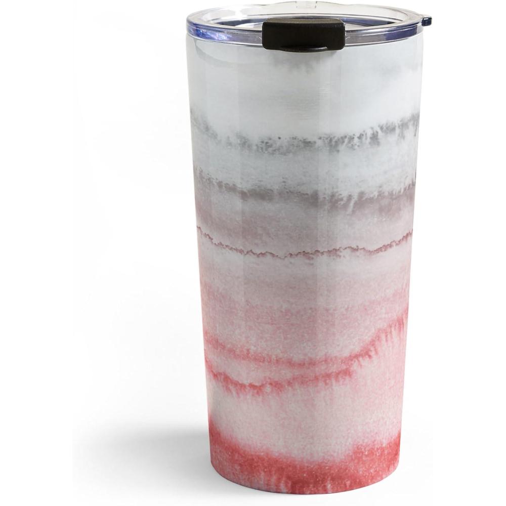 imageSociety6 Travel Mug  Insulated Coffee Mugs with Lids by Monika Strigel  20 oz Reusable Coffee Cup DoubleWall Vacuum Insulated Coffee Tumbler Within The Tides  Rose To GreyWithin The Tides  Rose To Grey