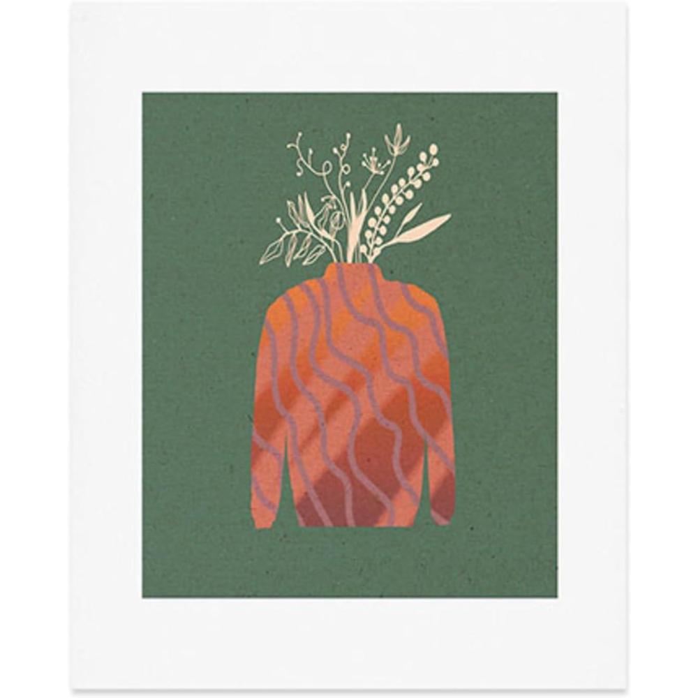 imageSociety6 Woman in A Field of Flowers  Wall Decor by Sandra Poliakov  Custom Trimmed Modern Wall Art Prints for Framing 11 x 14 Woman in A Field of FlowersOctavia