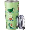 Society6 69799-trvlmg Huebucket Because Sloths Travel Mug, 20oz, Multi(Avocado Yoga)