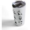 Society6 69799-trvlmg Huebucket Because Sloths Travel Mug, 20oz, Multi(Panda Yoga)